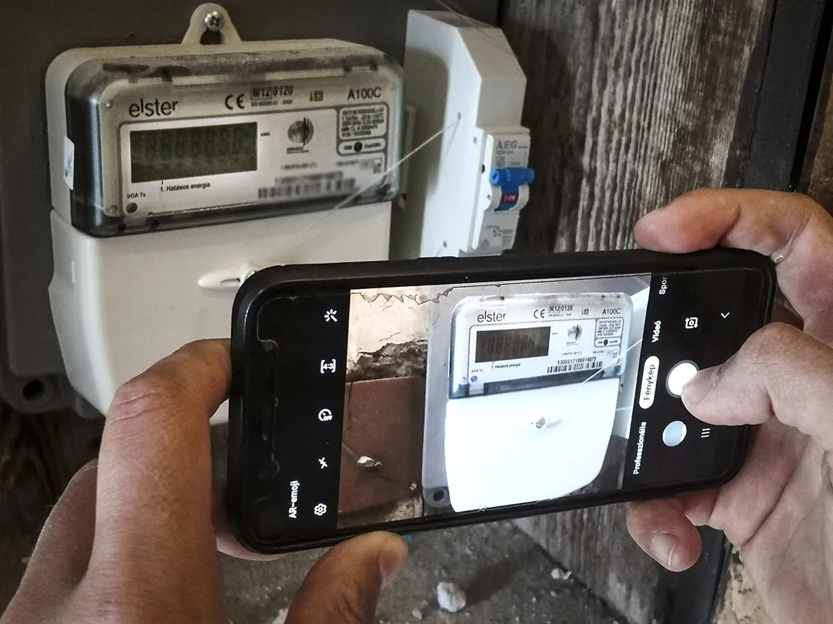 gázóra, leolvasás