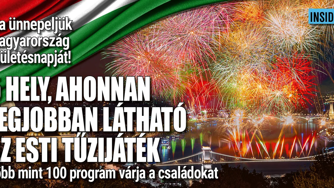 5 hely, ahonnan a legjobban látható a tűzijáték