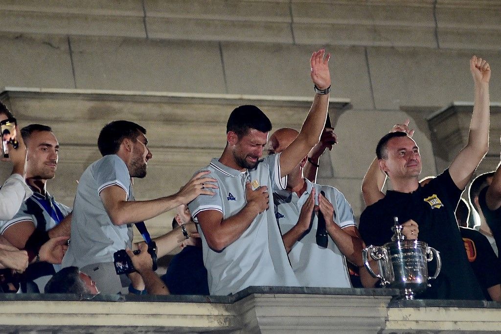 Djokovics nagyon elérzékenyült honfitársai ünneplése közben