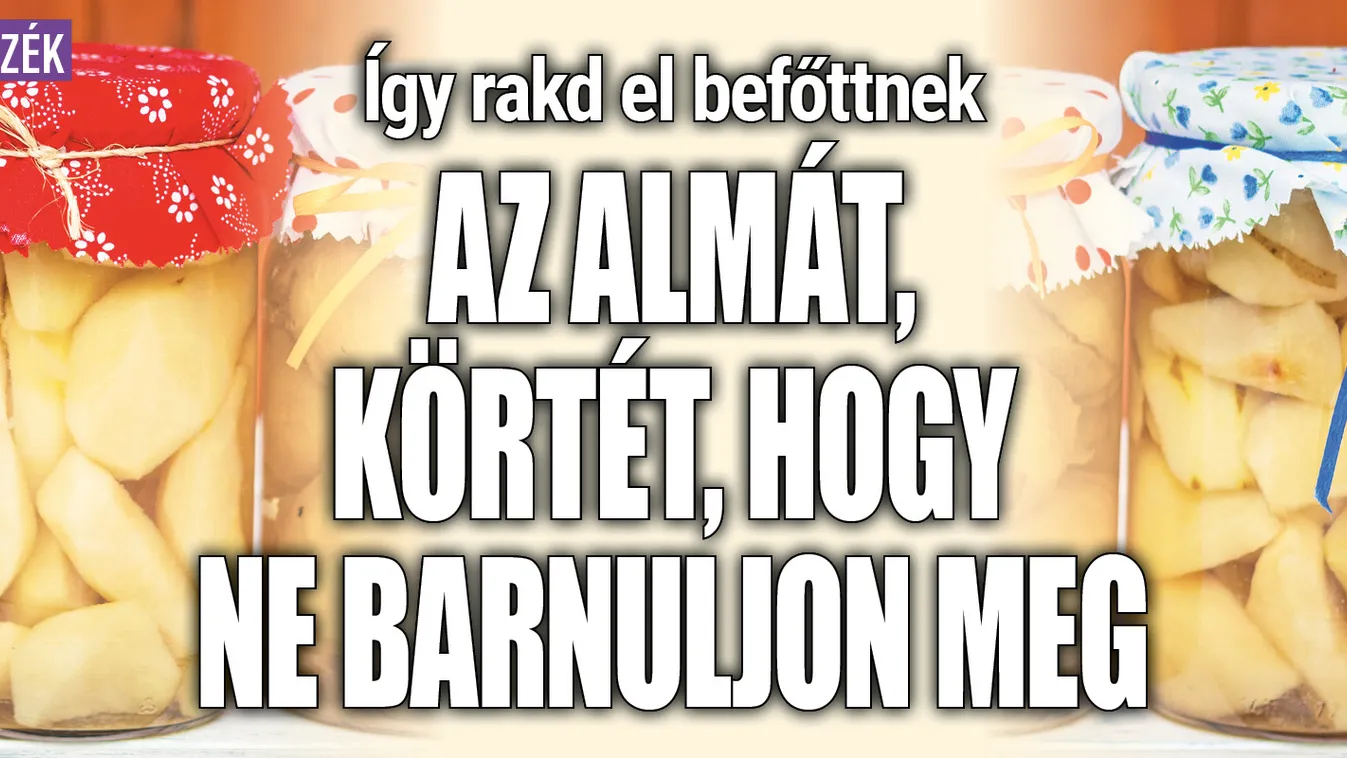 Így főzd be az almát, körtét, hogy ne barnuljon meg