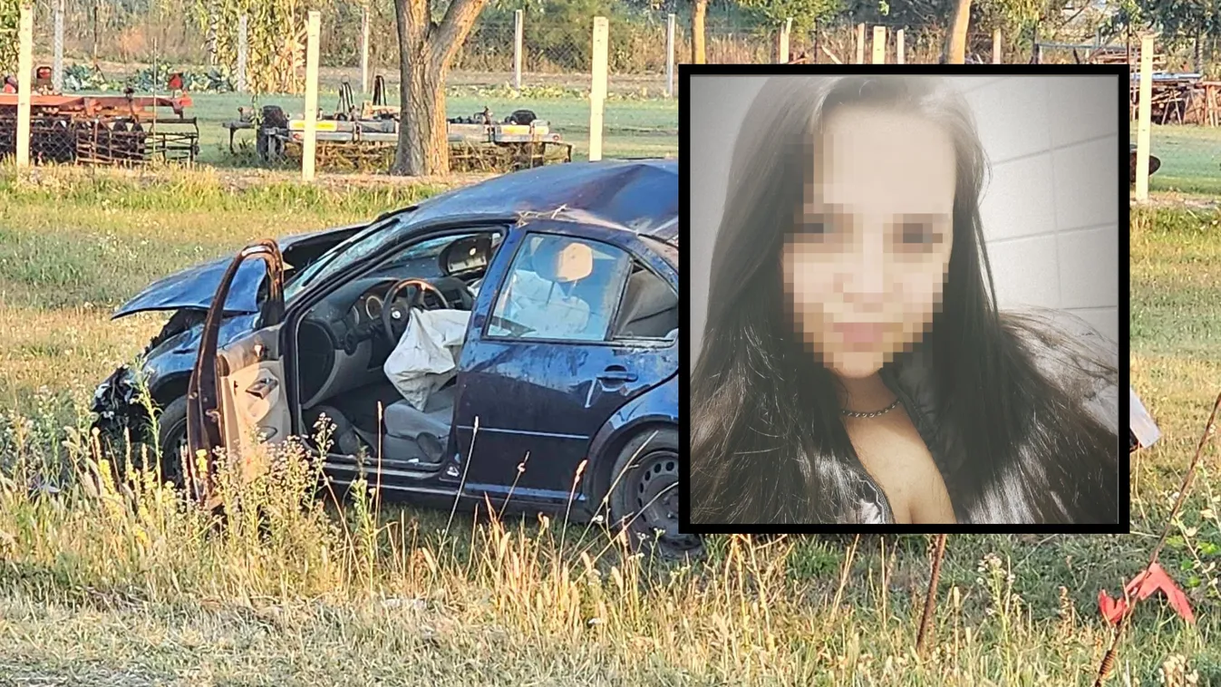 Száguldó autóból repült ki a 24 éves Vanda