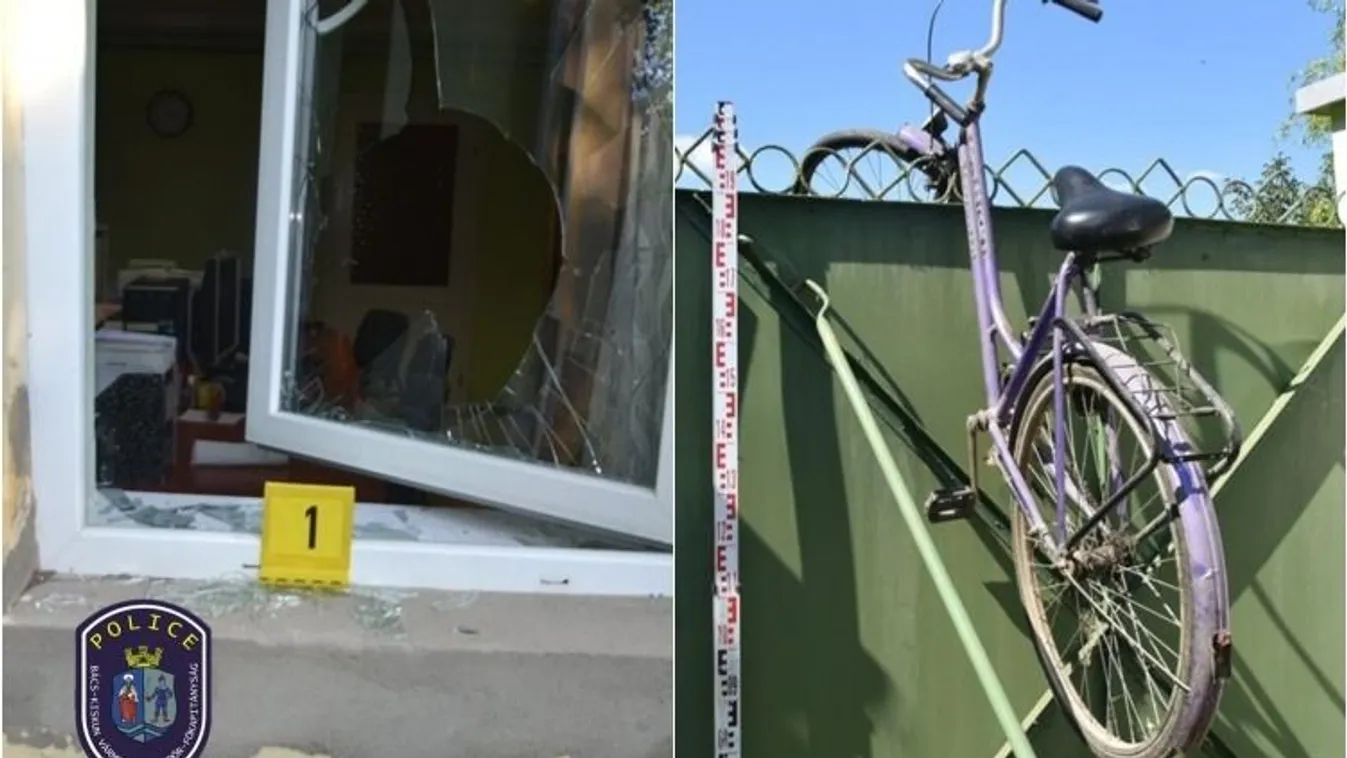 Biciklit lopott, de az a kerítésen maradt menekülés közben