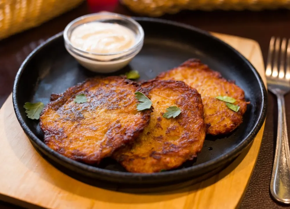 Belarusian,Cuisine.,Appetizing,Potato,Draniki,Stew,With