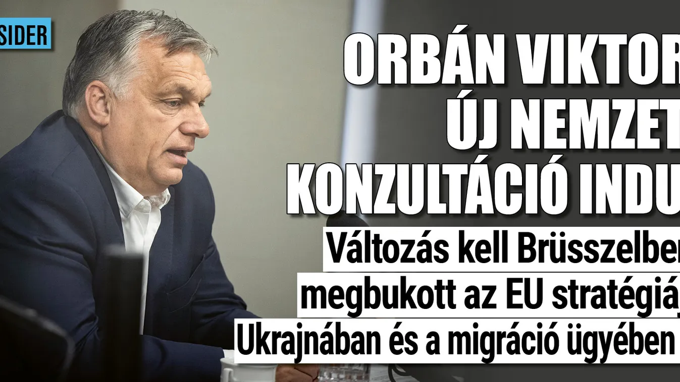 Orbán Viktor: Új nemzeti konzultáció indul