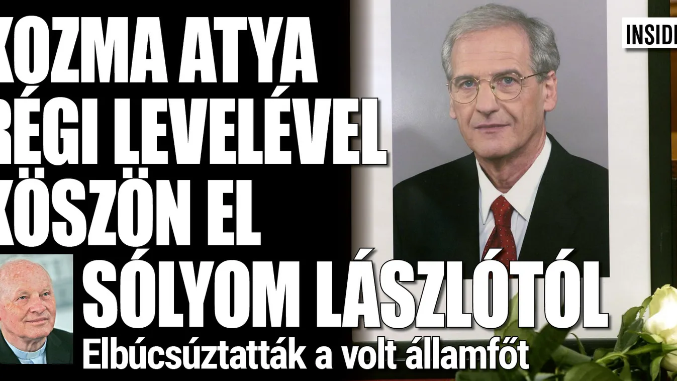 Régi levelével búcsúzik Kozma atya Sólyom Lászlótól