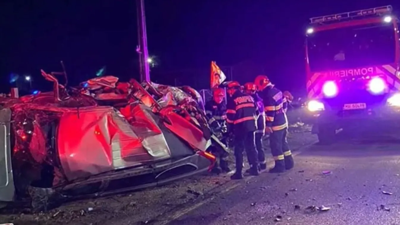 Magyar házaspárt tarolt le egy román sofőr - Videó