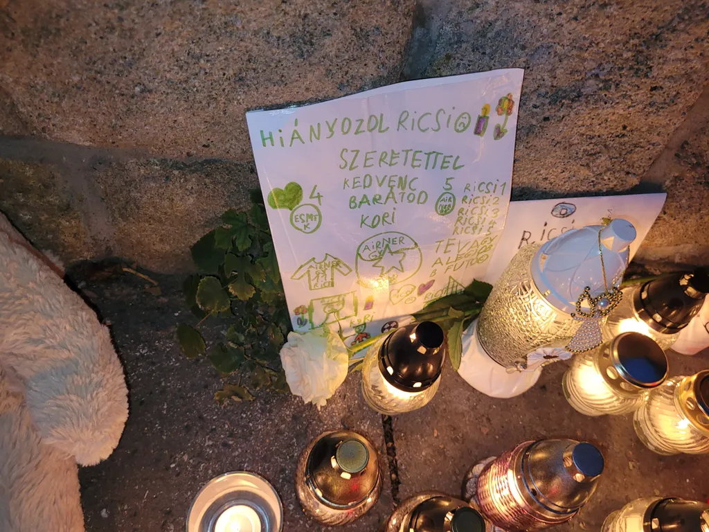 budapesti diáktragédia, XX. kerület, Mártírok útja, ledőlt betontömb, megemlékezés Gyulai István Általános Iskola 