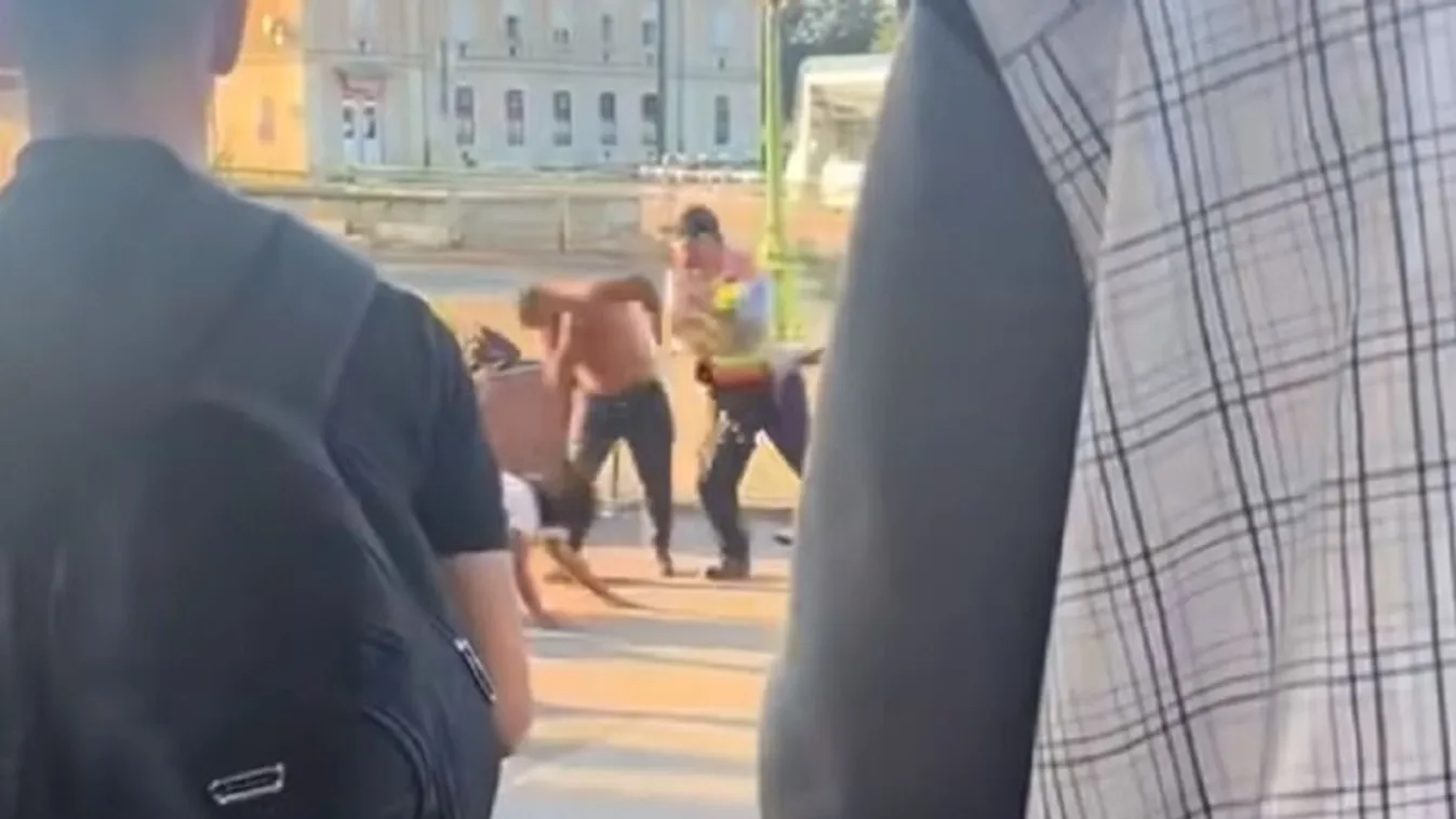 Kiütötte a biztonsági őr a kisgyerekes anyukát zaklatókat