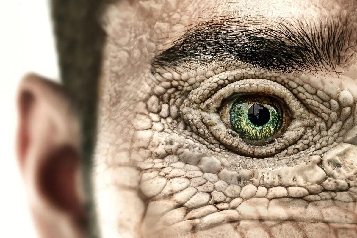 Reptilian,Humanoid.,Reptiloid,As,Science,Fiction,Character,Or,Reptilian,Conspiracy