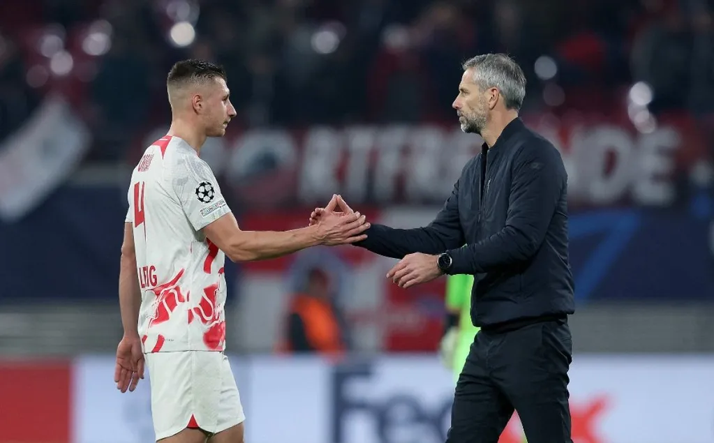 Orbán Willi és edzője, Marco Rose