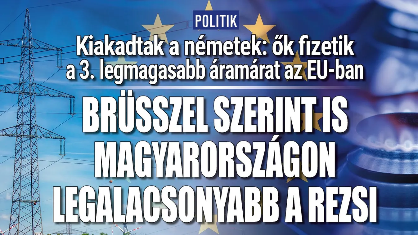 A németek a harmadik legmagasabb áramárat fizetik az EU-ban