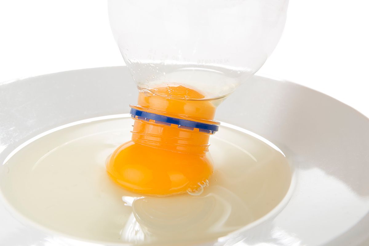 Sucking,Out,The,Egg,Yolk,With,A,Plastic,Bottle.