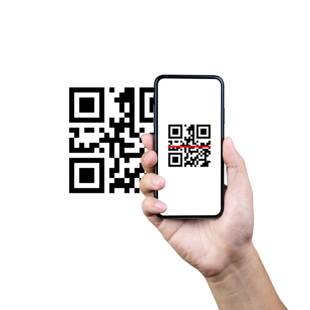 QR-kód, kód, mobil, telefon, beolvas