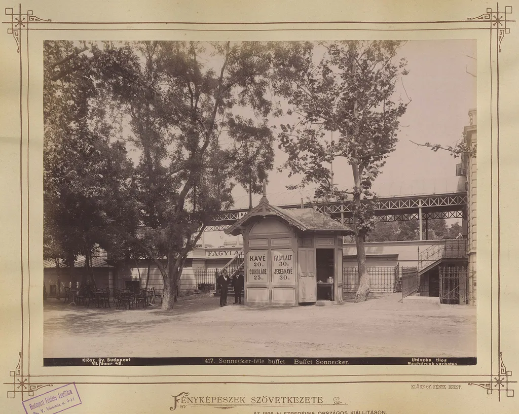A SONNECKER-FÉLE BÜFÉ PAVILONJA. A FELVÉTEL 1896-BAN KÉSZÜLT / Fortepan / Budapest Főváros Levéltára / Klösz György fényképei
