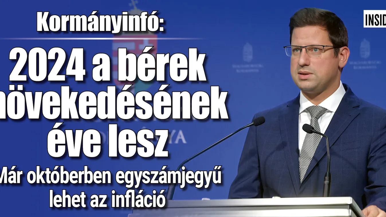 Kormányinfó: 2024 a bérek növekedésének éve lesz