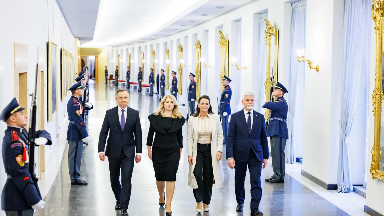 Prágában találkoztak a V4 államfői