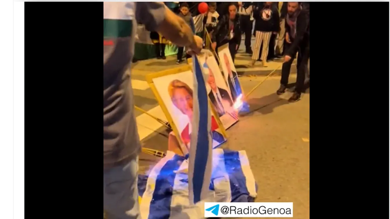 Ursula von der Leyen és Biden képeit égetik Nyugat-Európában