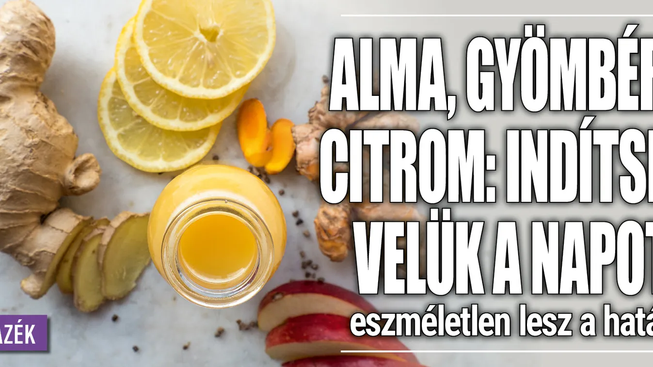 Alma, gyömbér, citrom: indítsd velük a napot