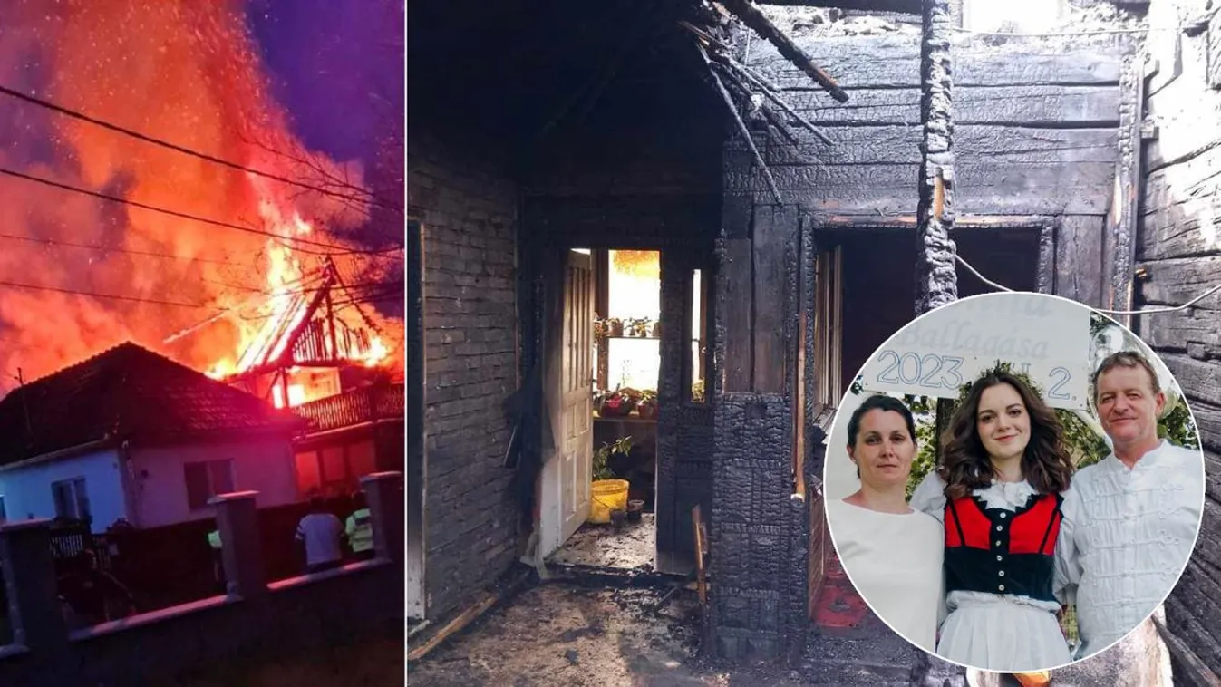 Hanna teljesen összetört a leégett házuk láttán