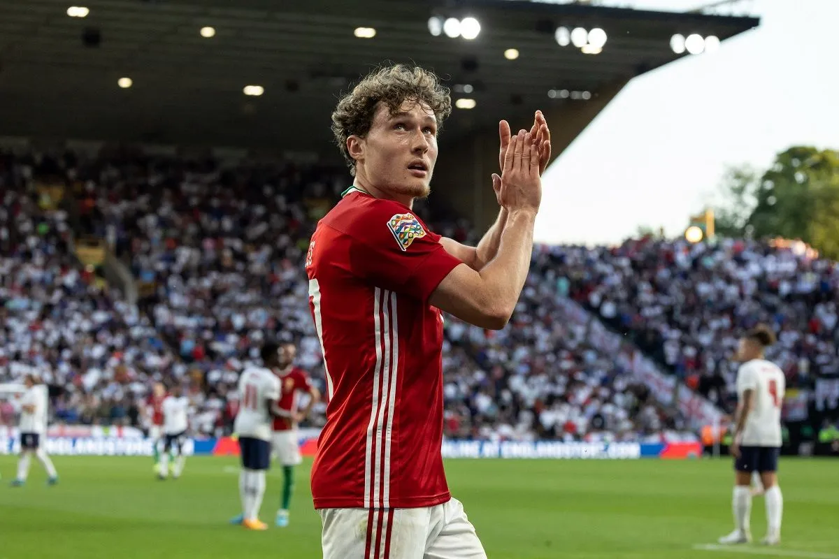 Callum Styles a magyar válogatott tavalyi, 4-0-s angliai diadala után