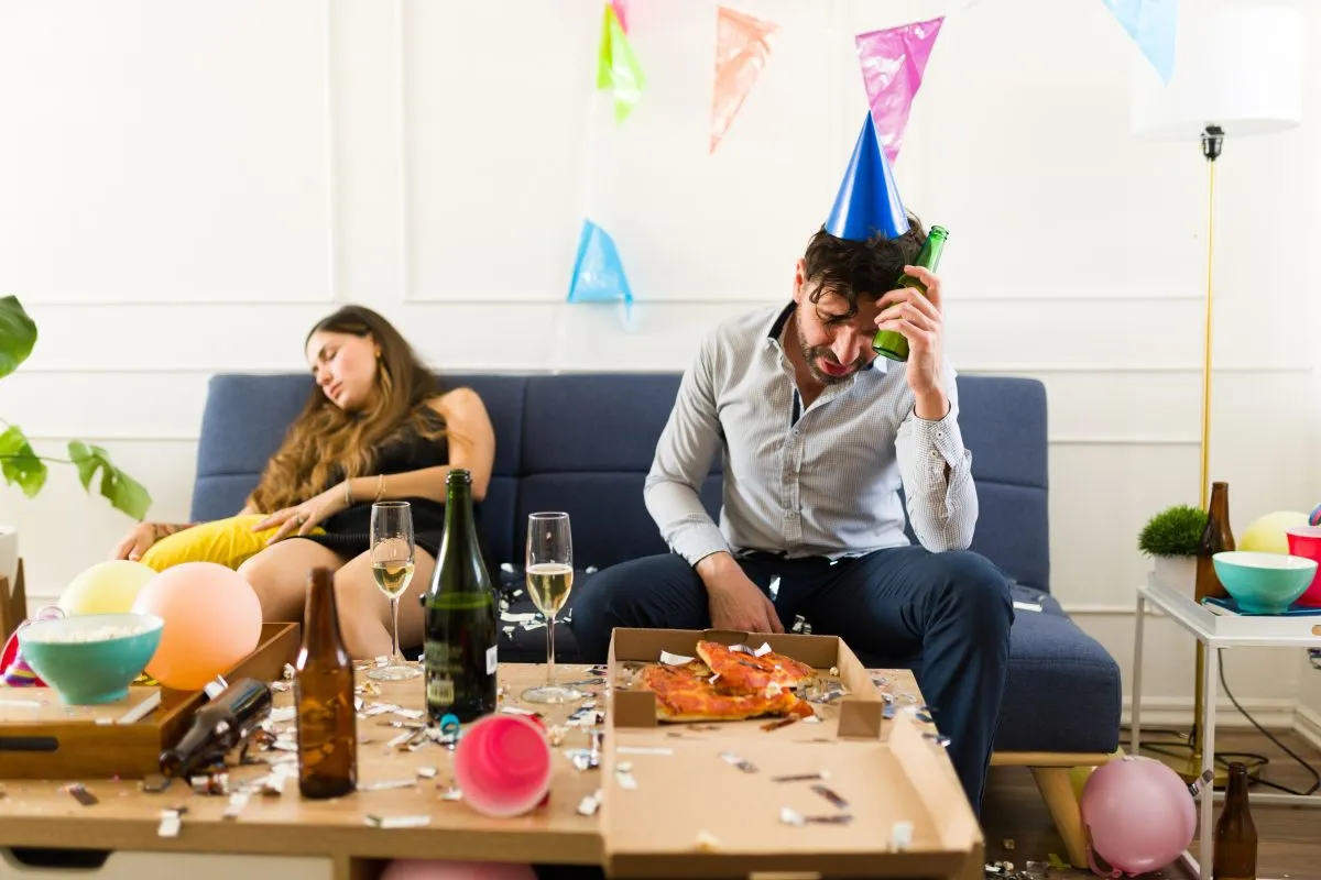 Sick,Man,With,A,Hangover,Suffering,A,Headache,While,Waking