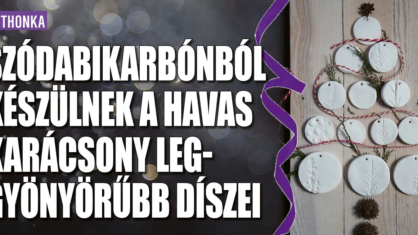 Szódabikarbónából készülnek a karácsony gyönyörű díszei