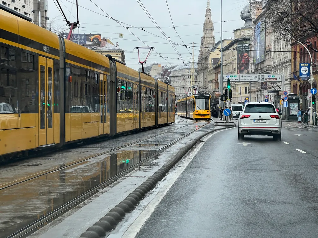 Vasárnap reggeli hóhelyzet Budapesten