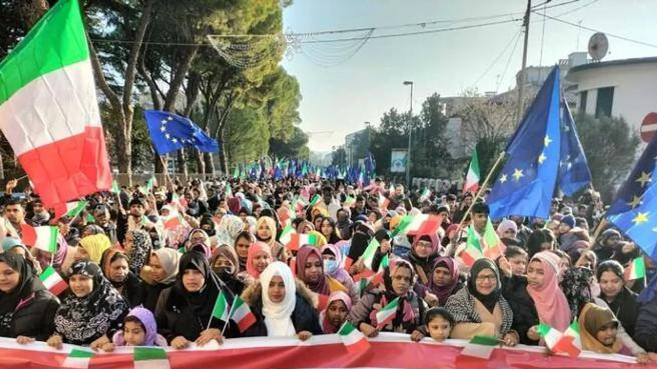 Muzulmánok tüntettek karácsonykor Olaszországban