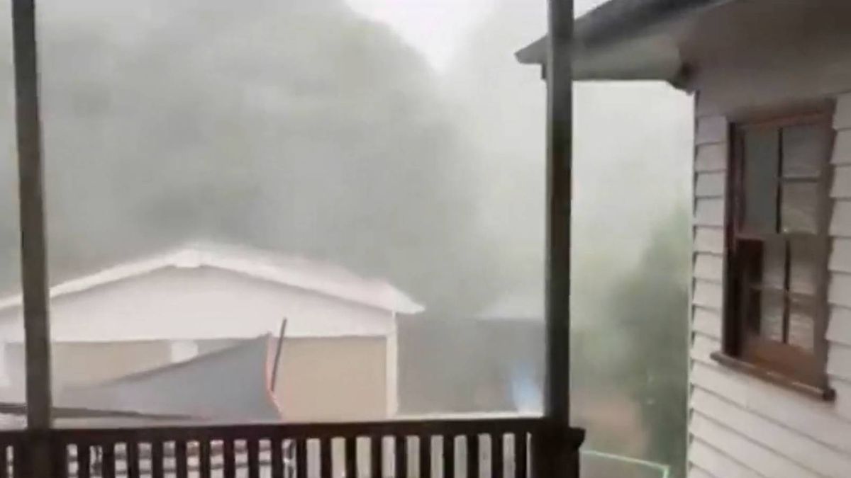vihar, Ausztrália, fotó: TV2 Tények videógrab