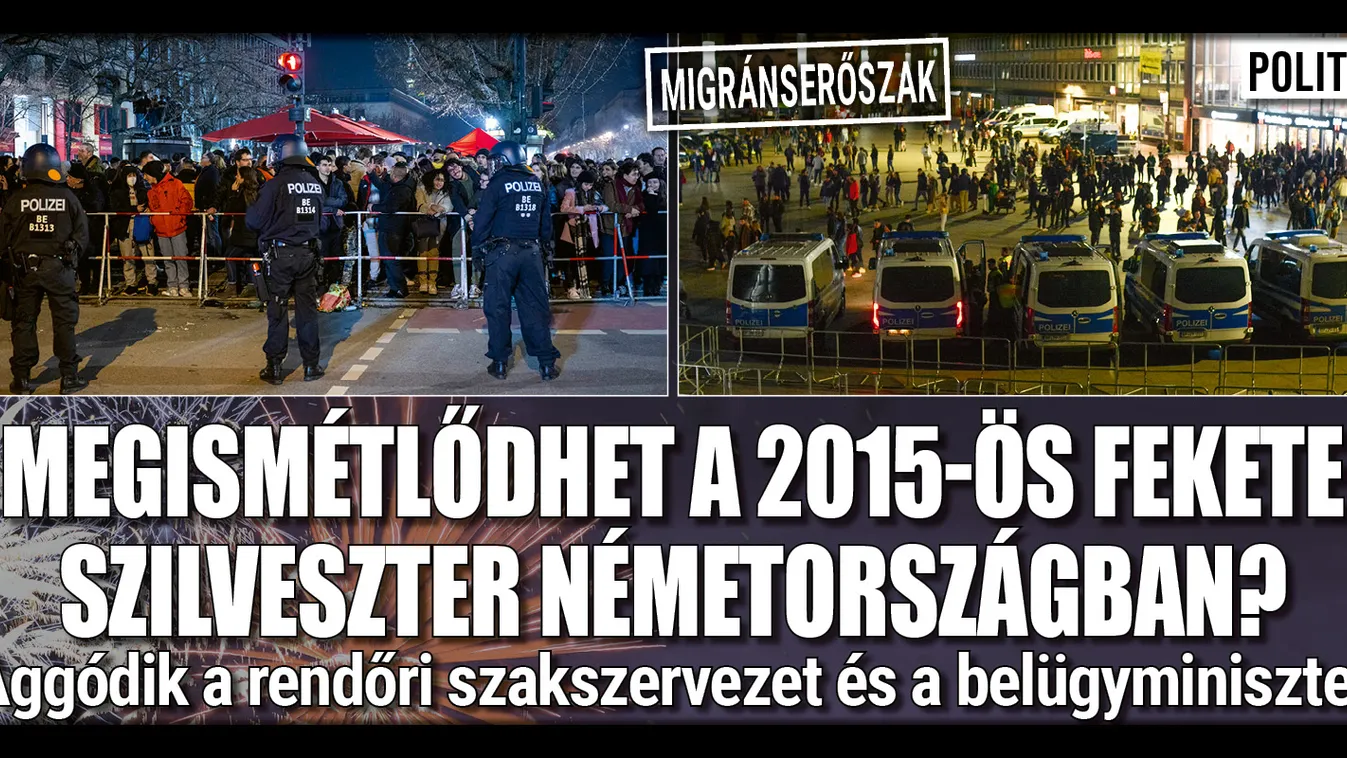 Rettegnek a rendőrök a szilvesztertől Németországban