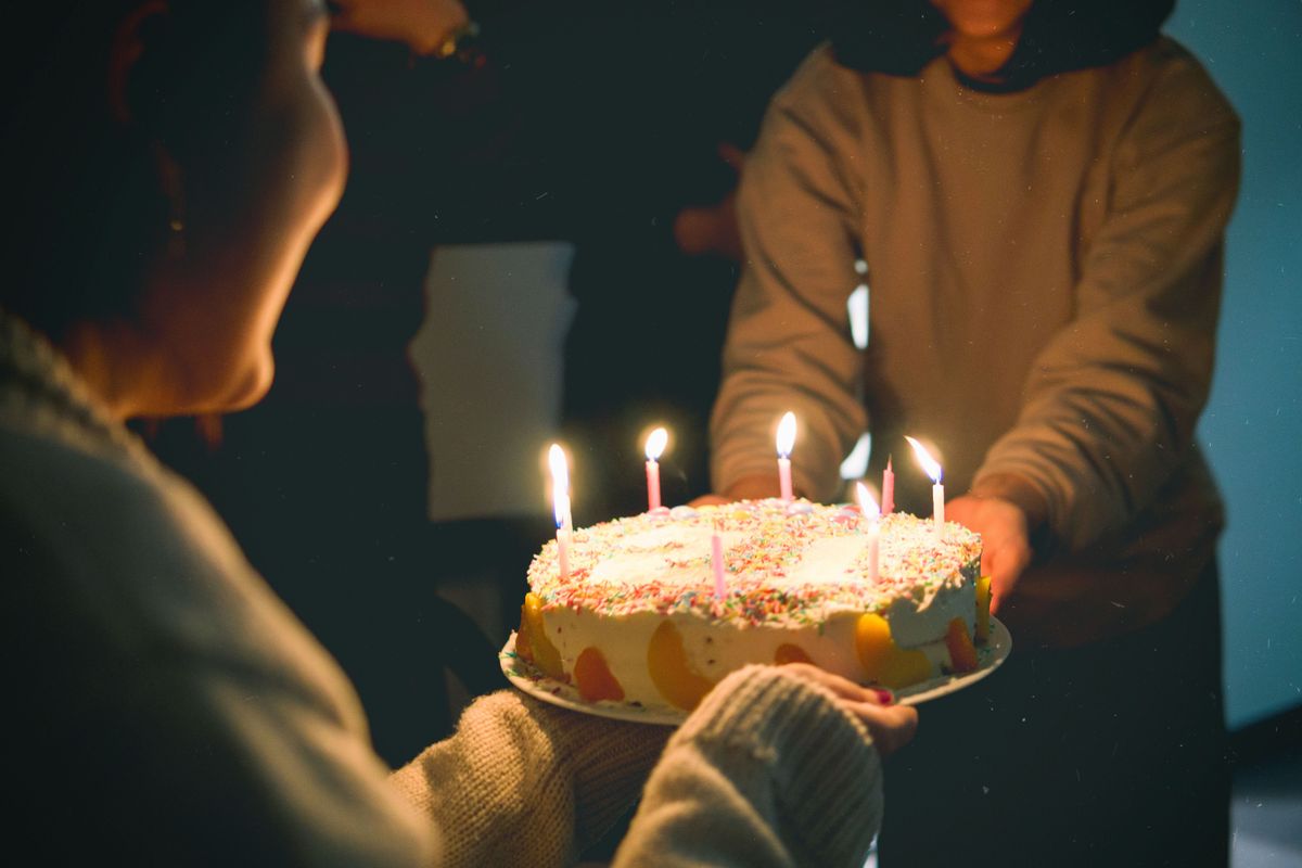 születésnap, szülinapi torta, gyertya, ünnepség, torta