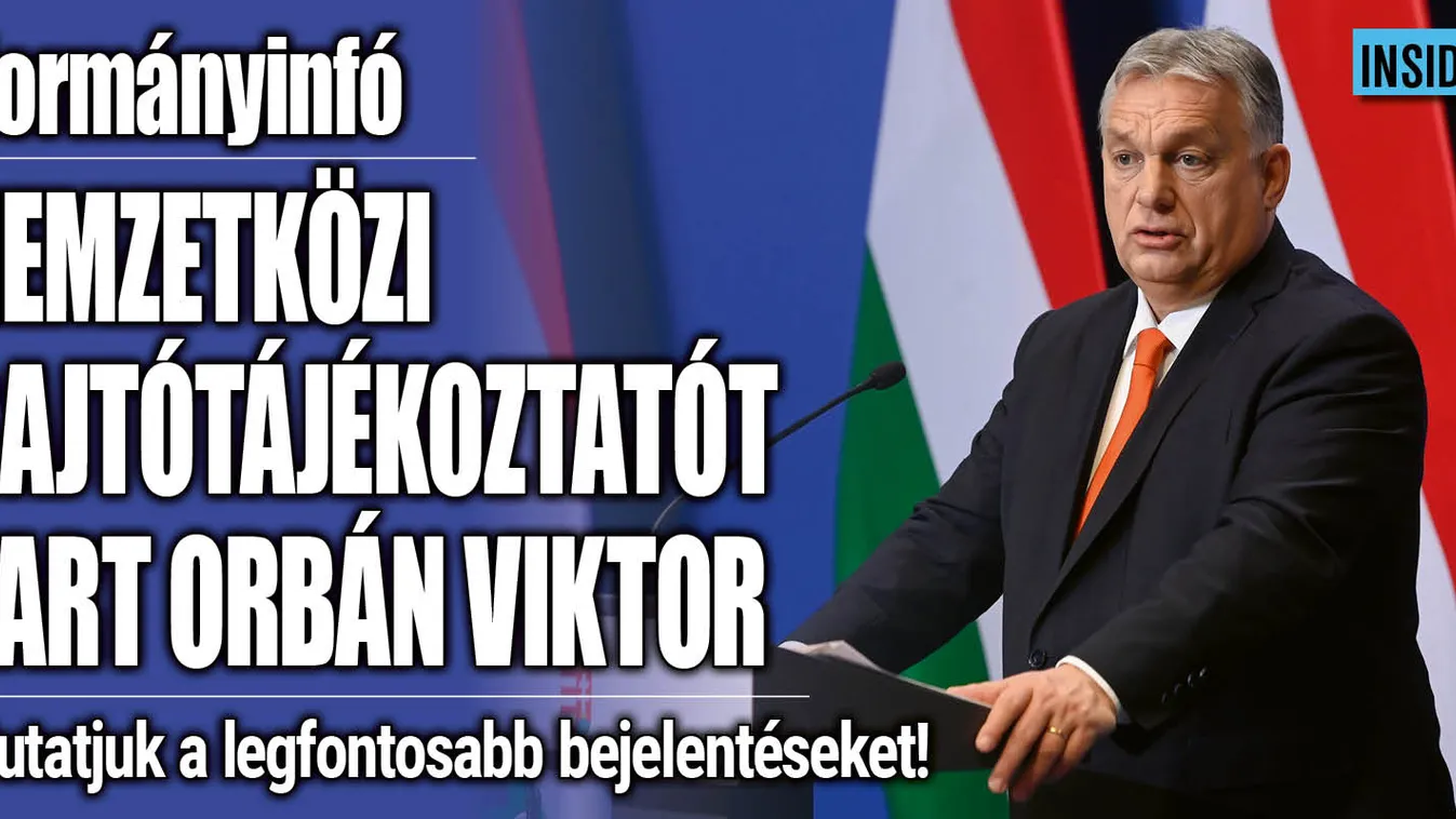 Rendkívüli kormányinfo: Évet zárt Orbán Viktor