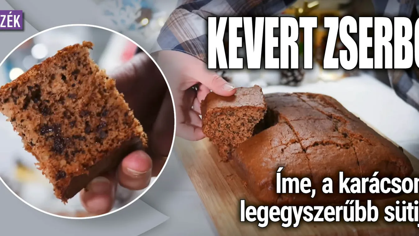 Kevert zserbó: íme, a karácsony legegyszerűbb sütije