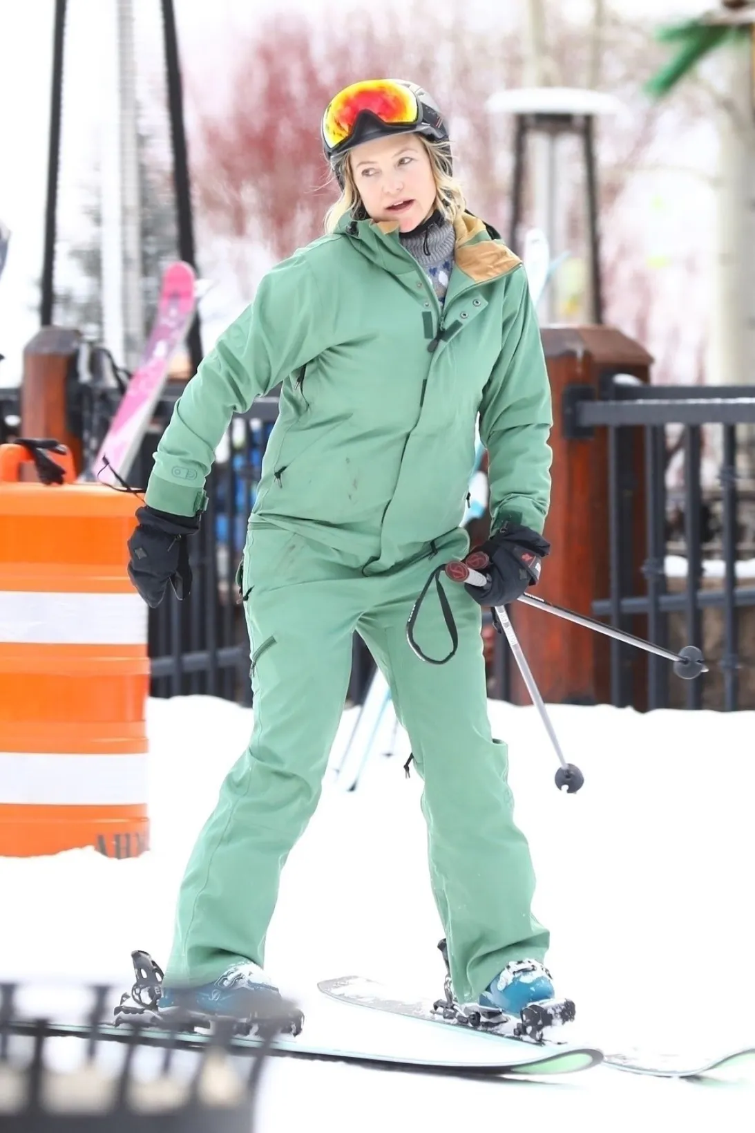 *EXCLUSIVE* Kate Hudson and Danny Fujikawa hit the slopes in Aspen