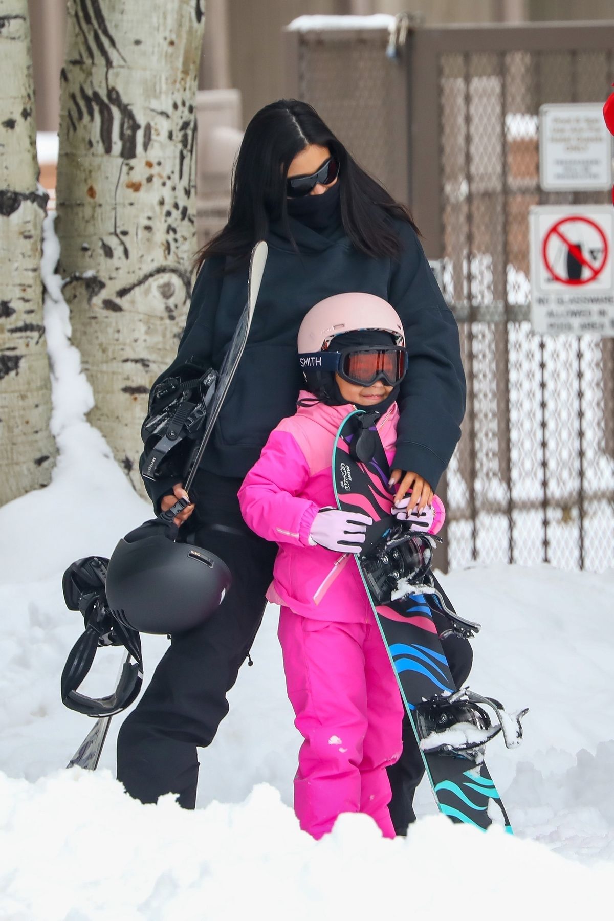 *EXCLUSIVE* Kylie Jenner goes snowboarding in Aspen