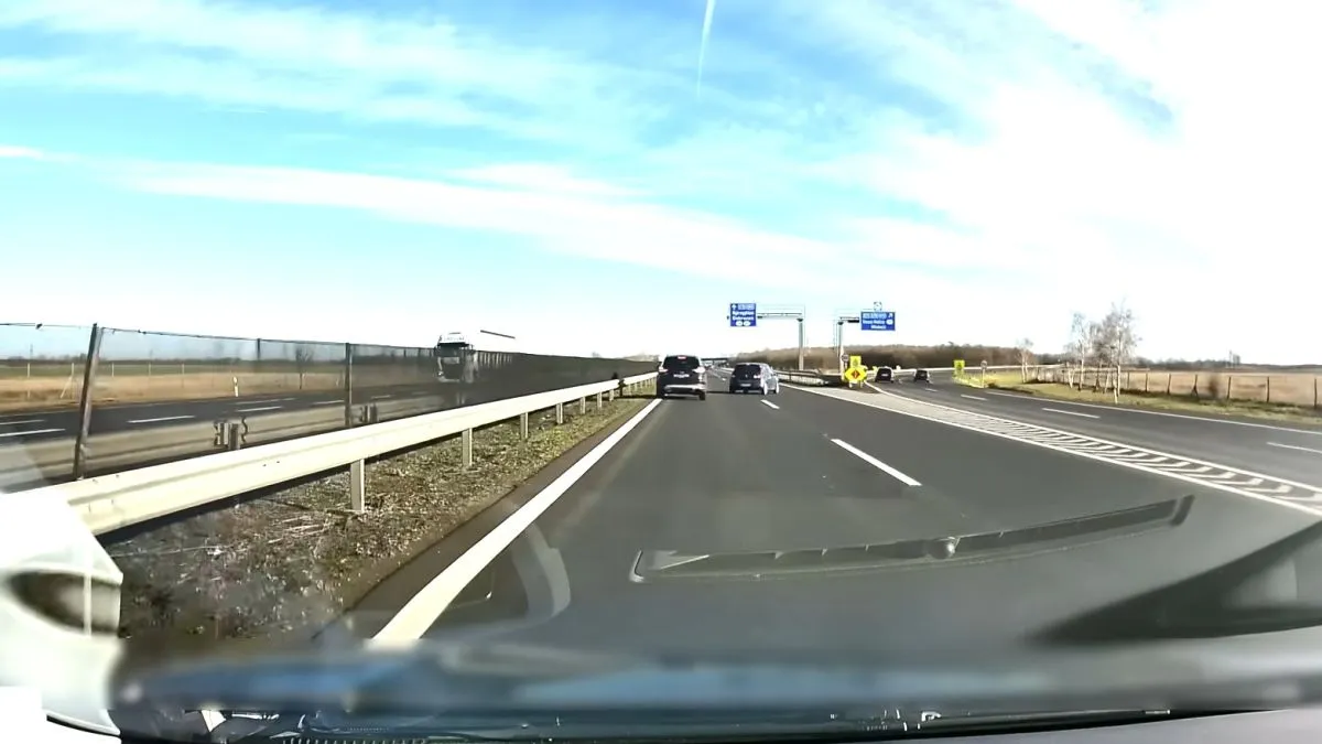 M3-as autópálya Y-onozó sofőr