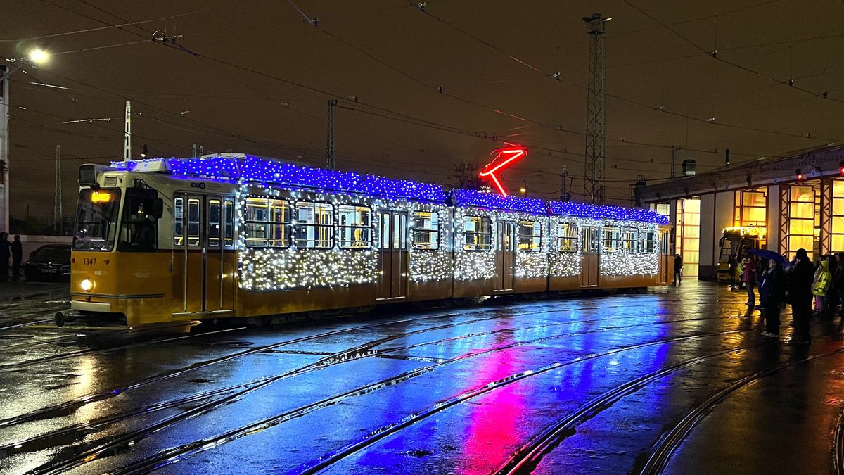 Különleges látvány: útnak indultak a budapesti fényvillamosok – galéria