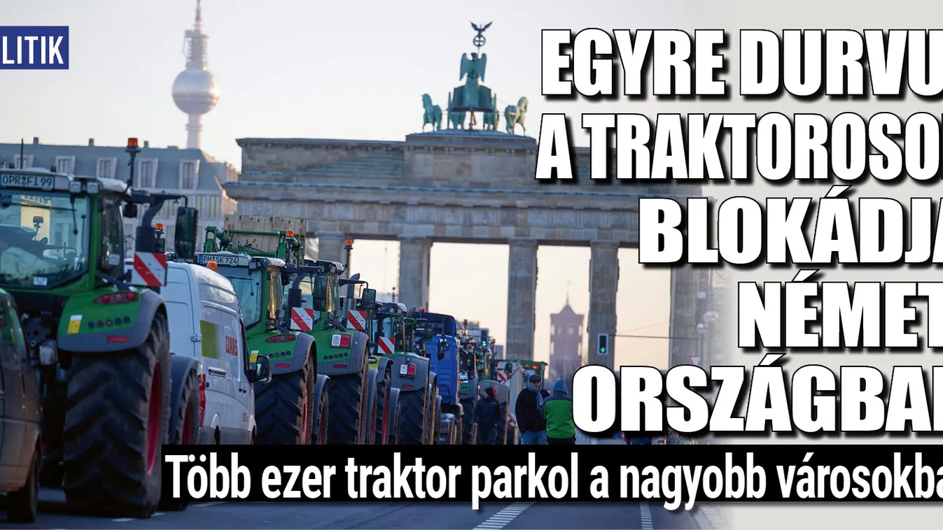 Egyre durvul a traktorosok blokádja Németországban
