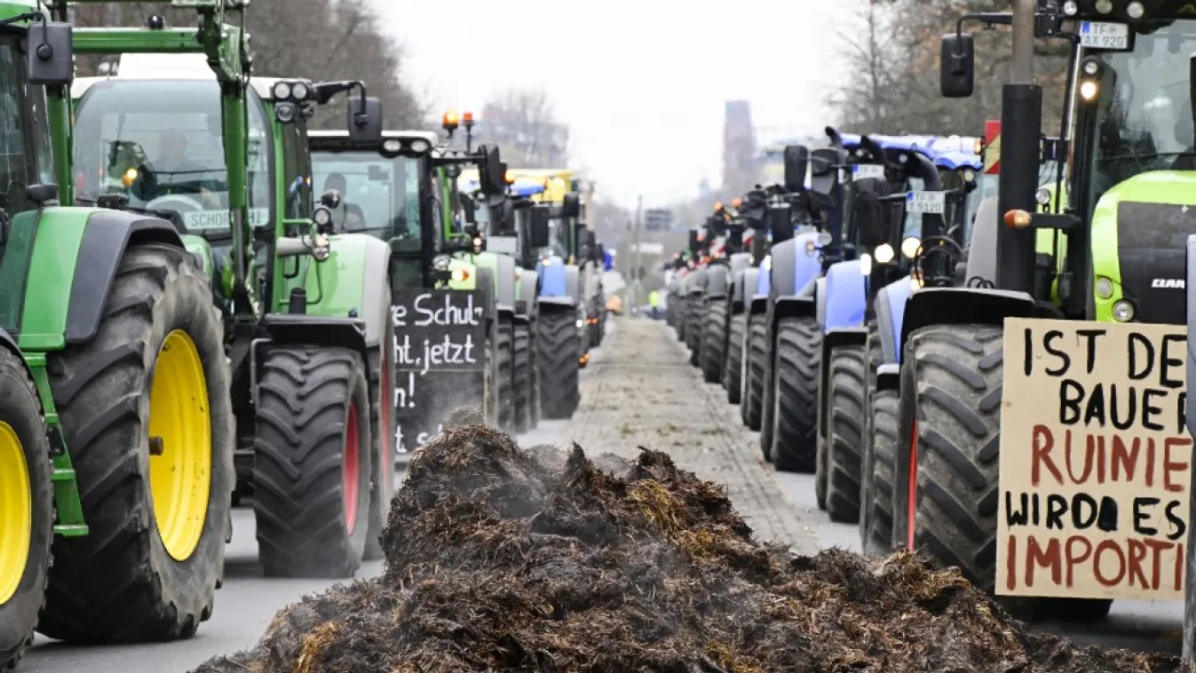 Több ezer gazda tüntetett Berlinben