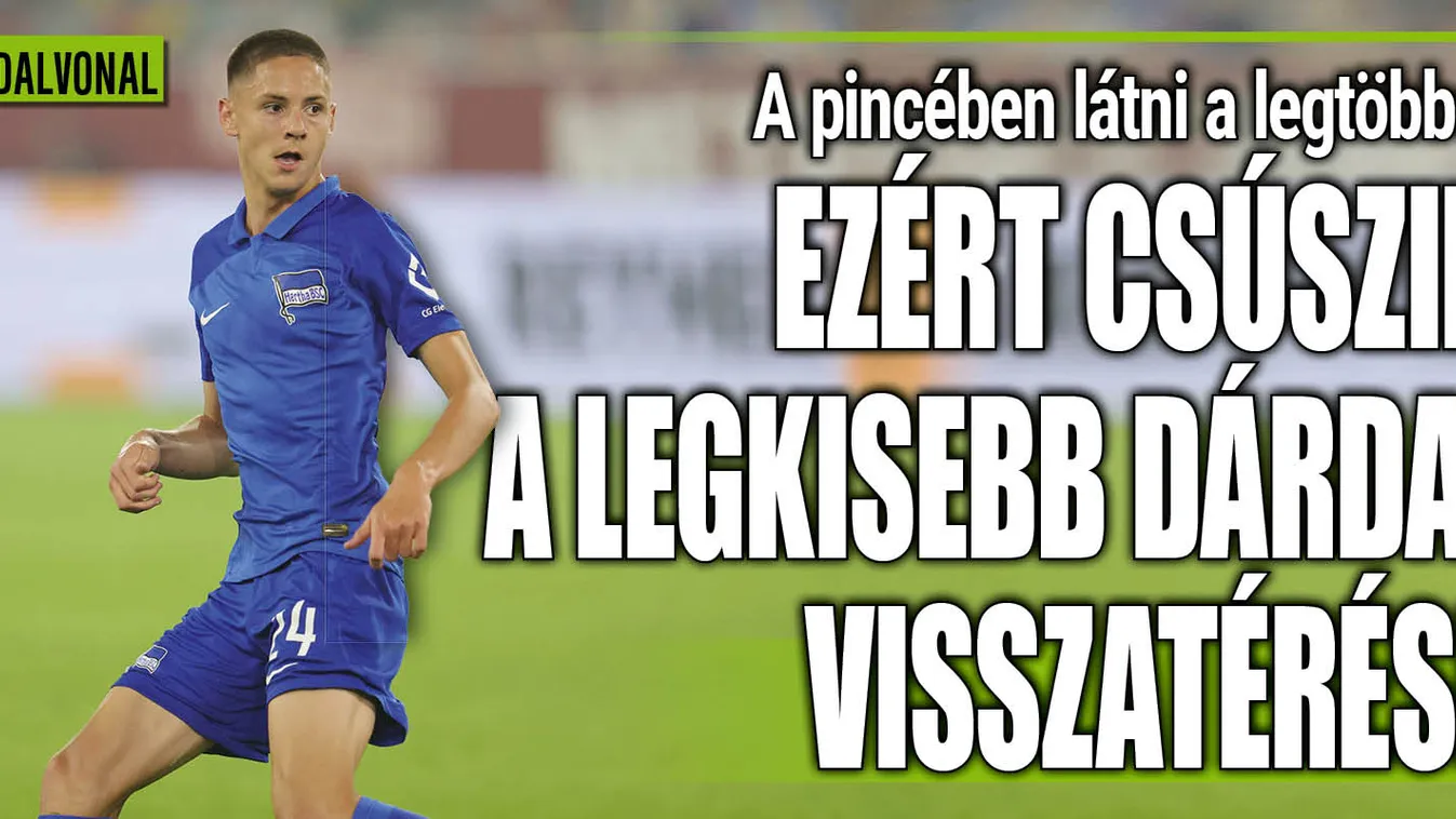 "Alig látom őt" - Dárdai Pál neheztel a fiára