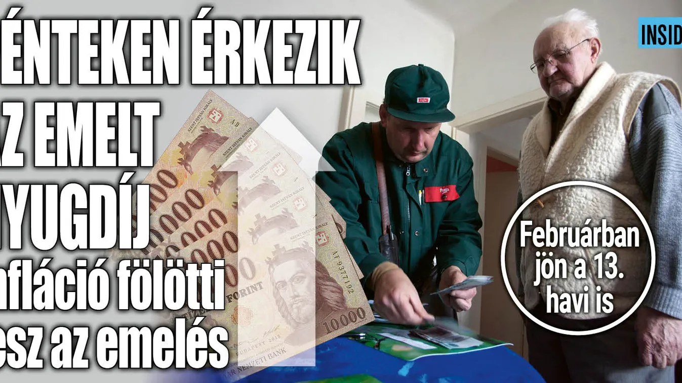 Így változnak a havi nyugdíjak, mutatjuk a részleteket