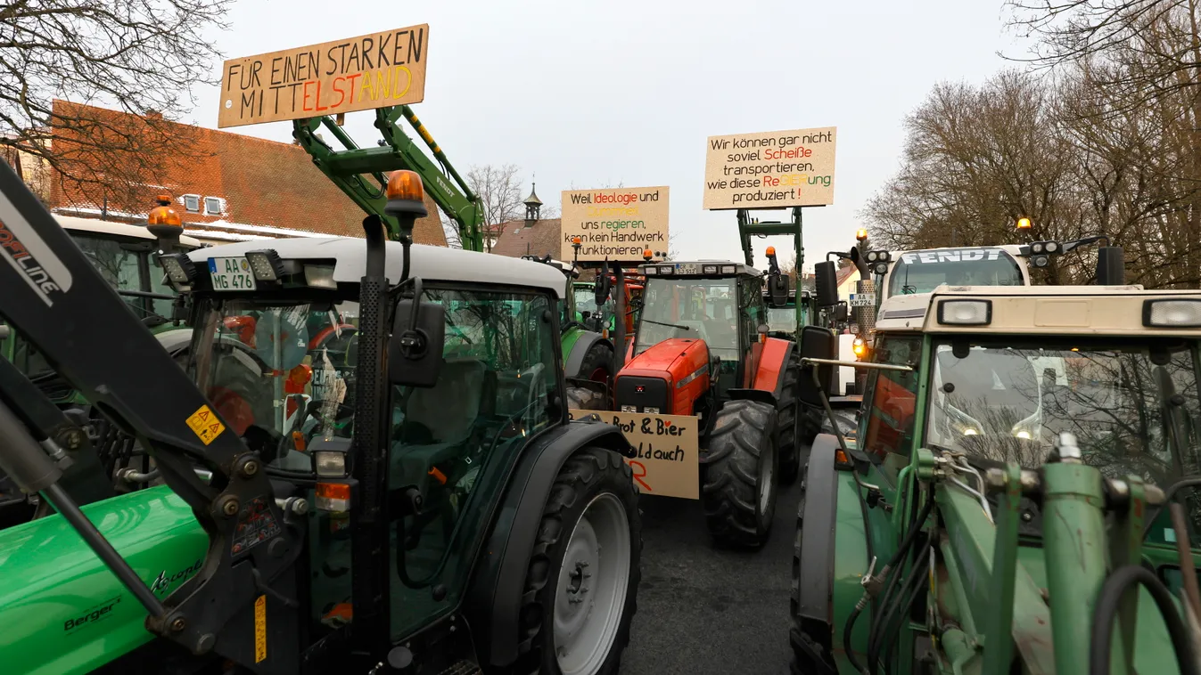 Káosz Németországban: ismét Berlinben tüntetnek a gazdák