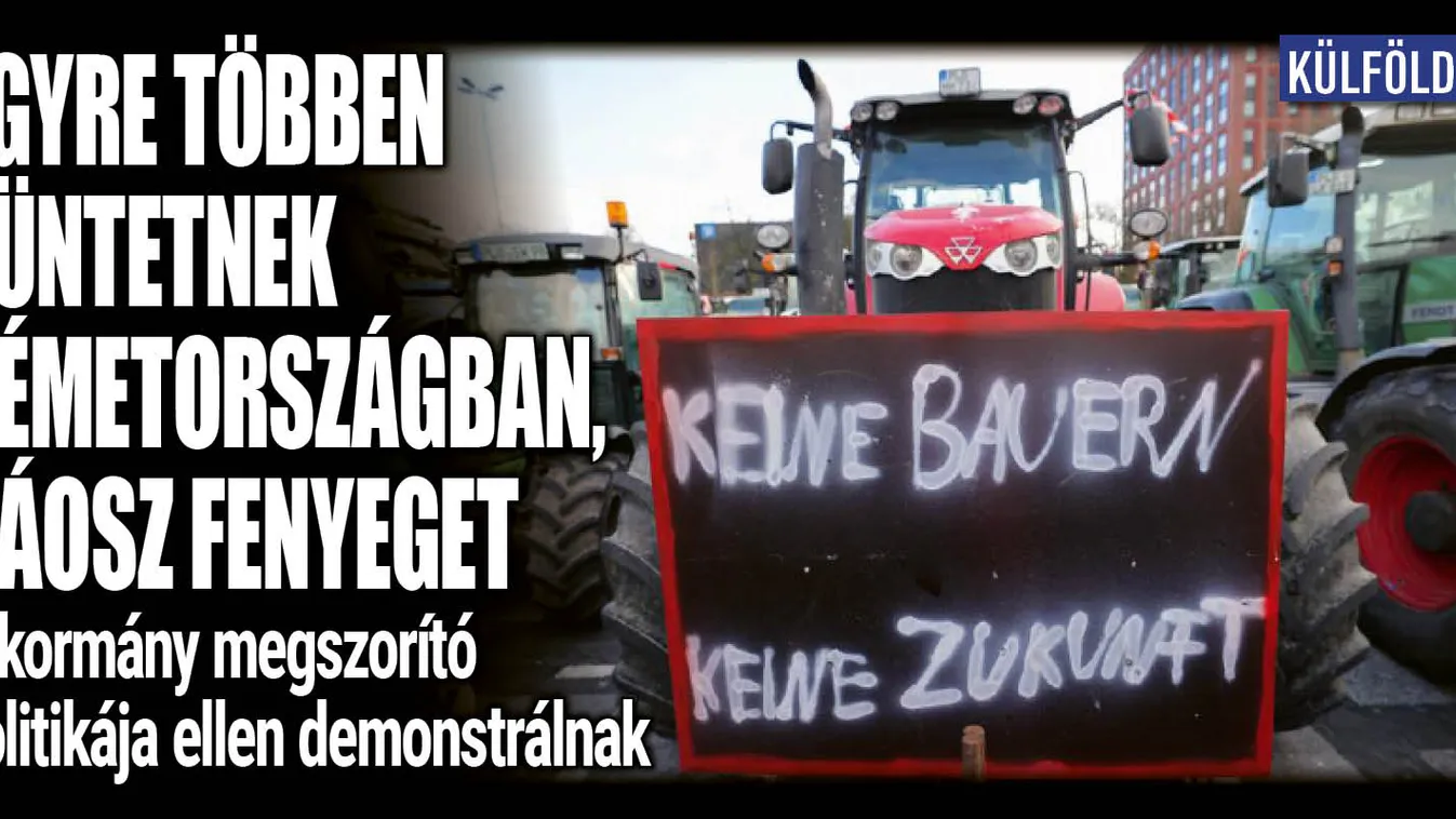 Egyre többen tüntetnek Németországban, káosz fenyeget