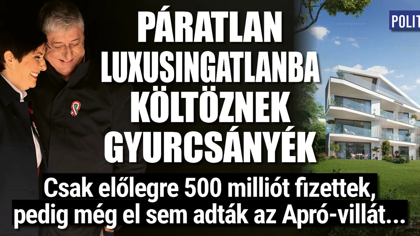 Páratlan luxusingatlanba költöznek Gyurcsányék!