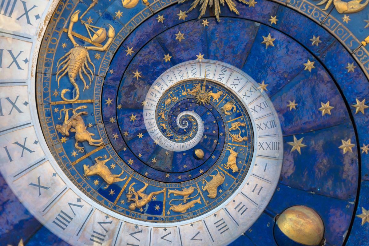 Astrological,Background,With,Zodiac,Signs,And,Symbol,-,Blue