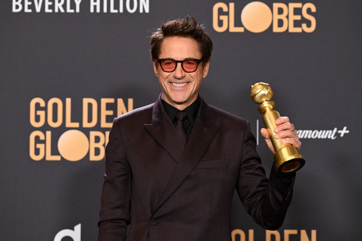 81st Golden Globe Awards - Press Room Robert Downey Jr. AFP