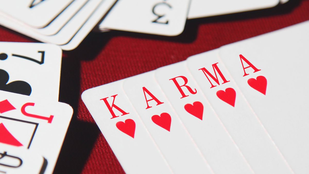 Karma,Word,Written,On,Card