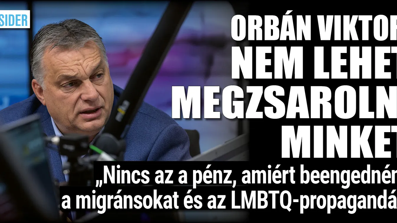 Orbán Viktor: nem lehet megzsarolni minket