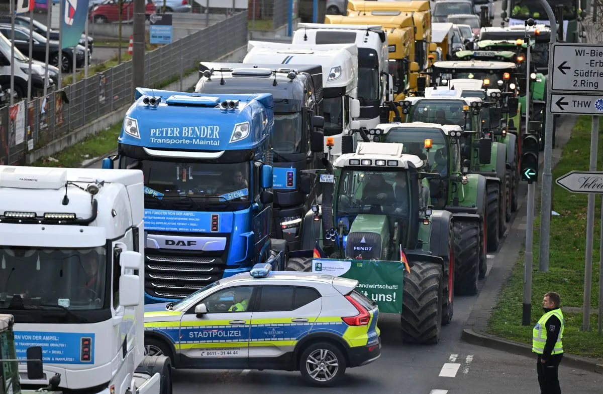 Farmers' protests - Wiesbaden