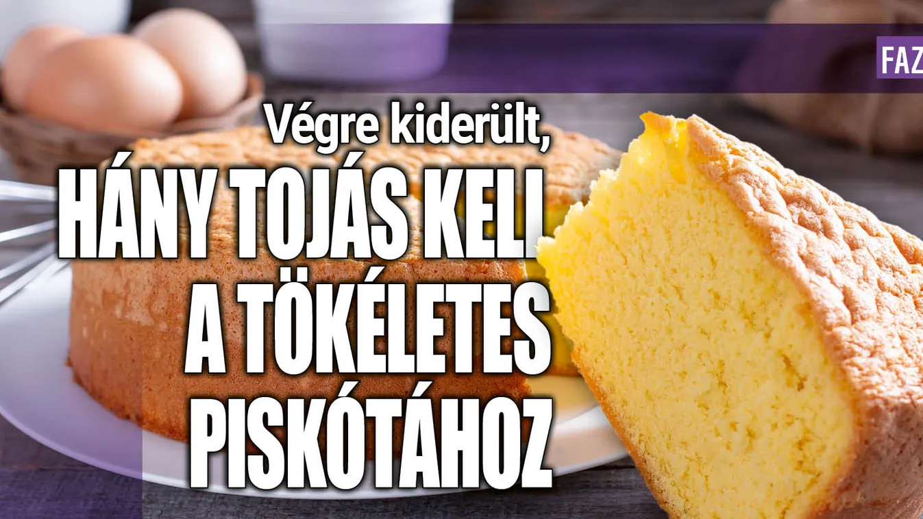 Végre kiderült, hány tojás kell a tökéletes piskótához